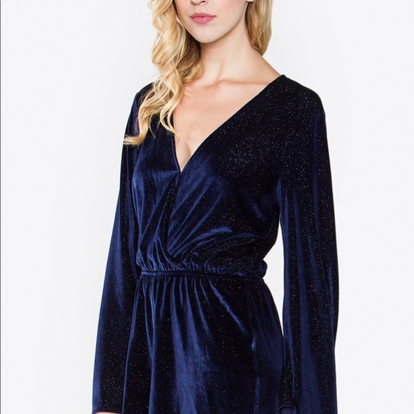 Velvet Romper - Picture 2 of 8